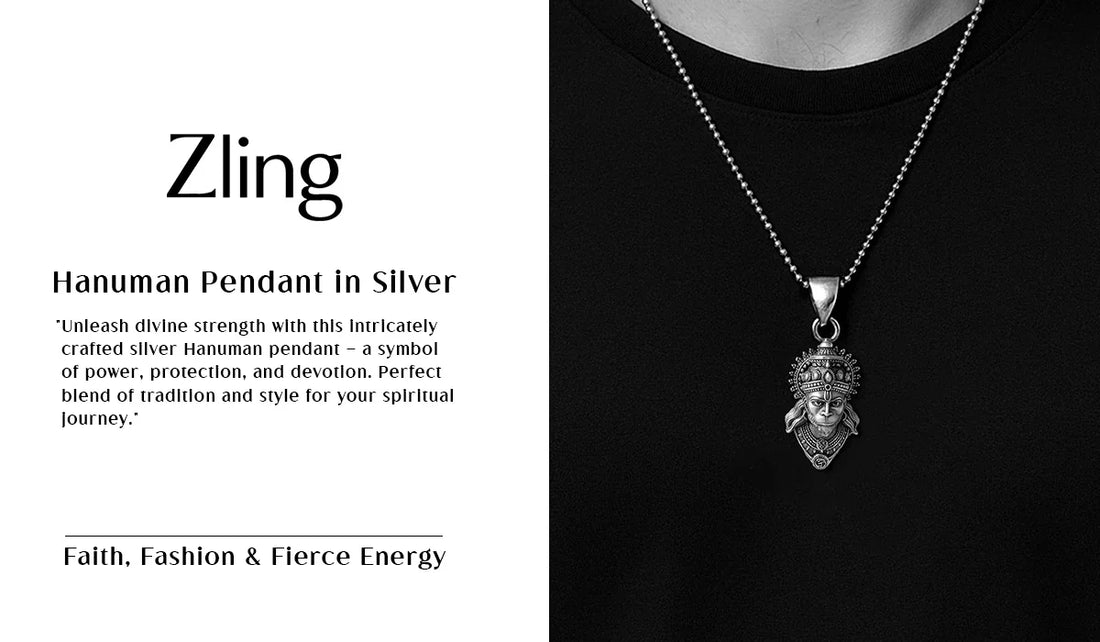 Hanuman Pendant in Silver: Wear Strength with Style