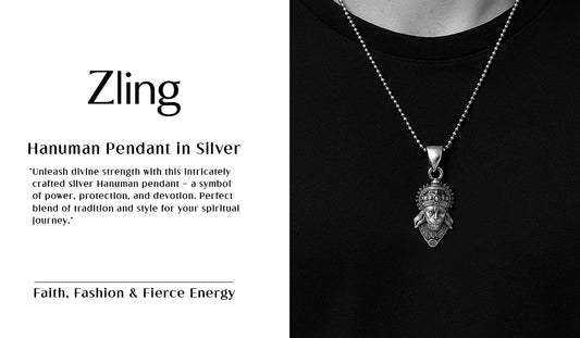 Hanuman Pendant in Silver: Wear Strength with Style