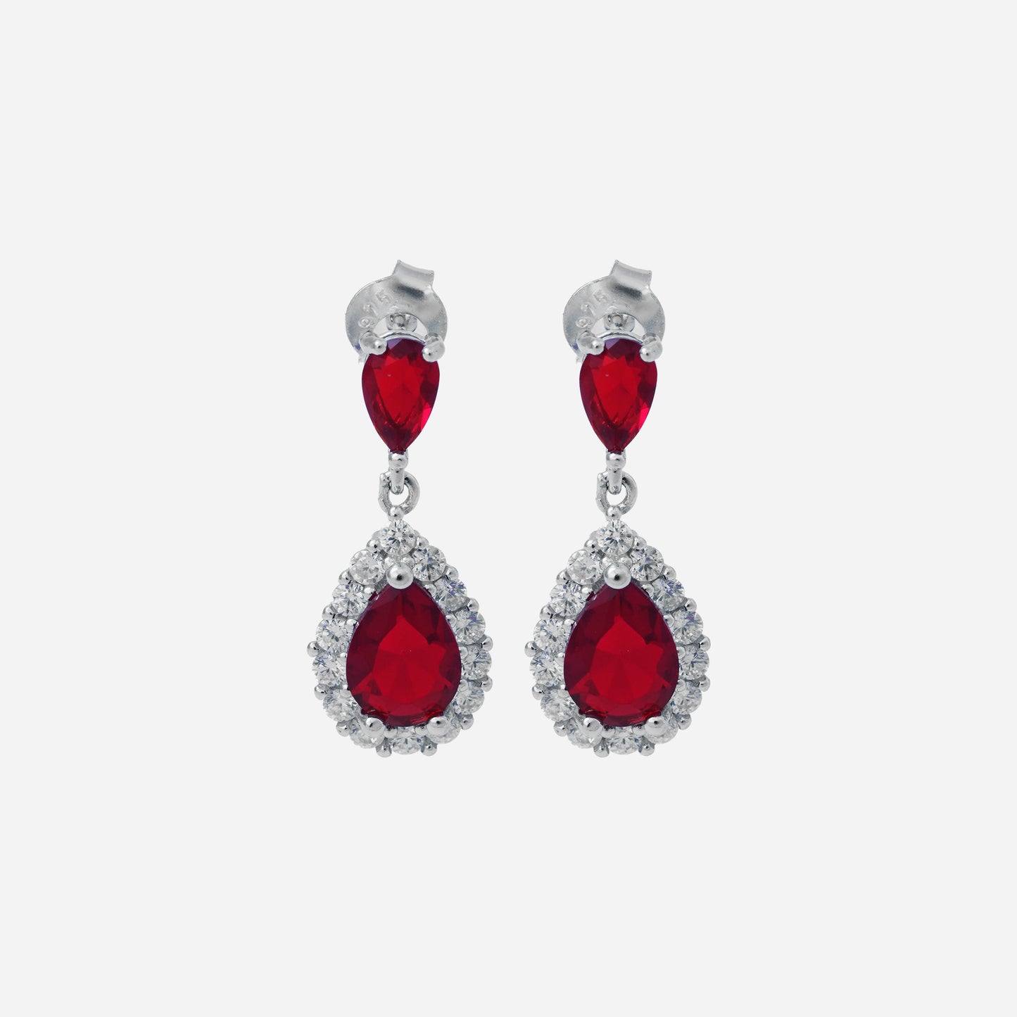 Ruby Halo Drops