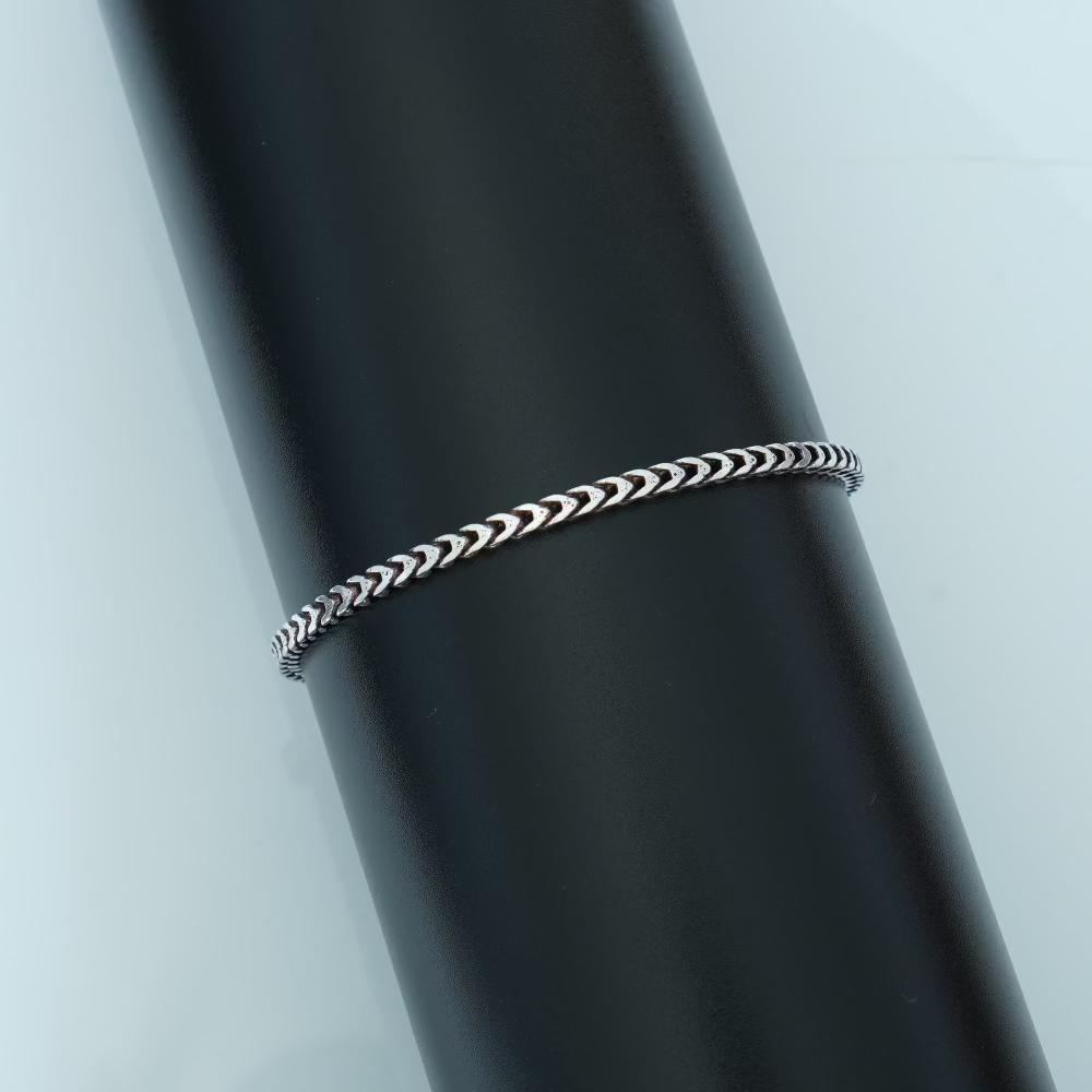 Bold Heritage: Oxidised Silver 925 Vintage Chain Bracelet
