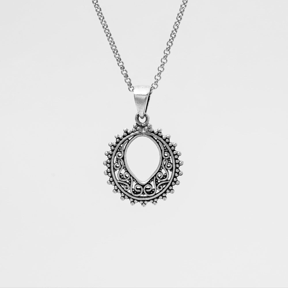 Filigree Oval Pendant
