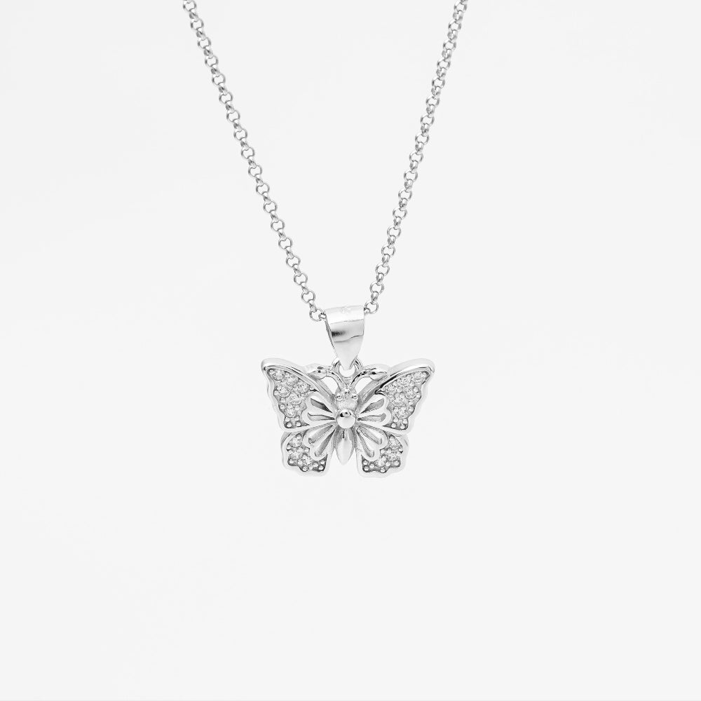 Pave Butterfly Pendant