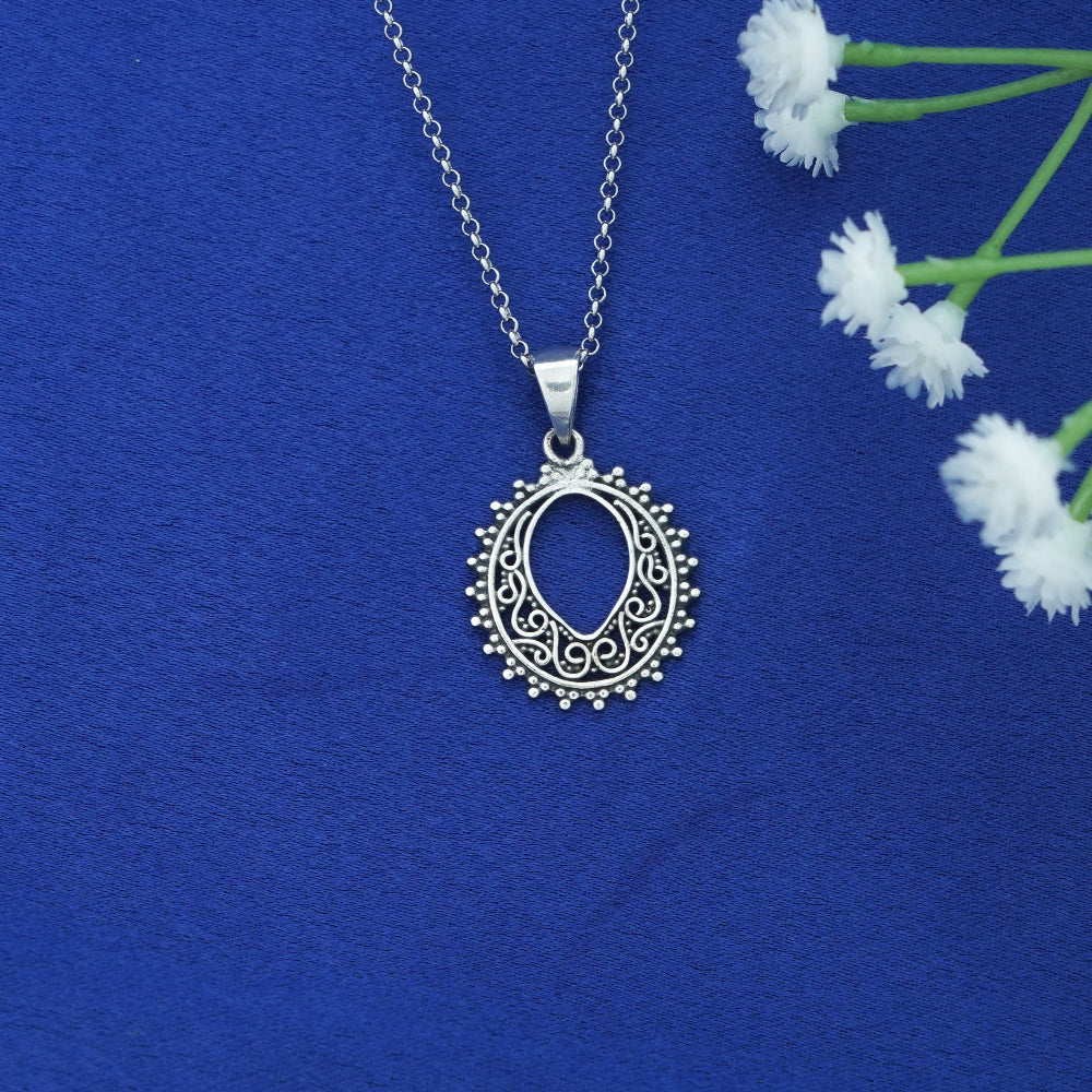 Filigree Oval Pendant