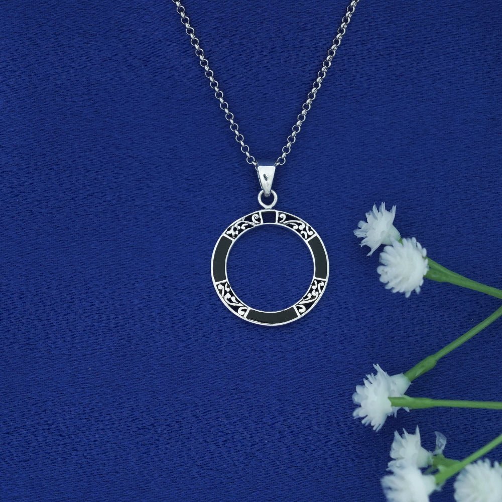 Filigree Circle Pendant