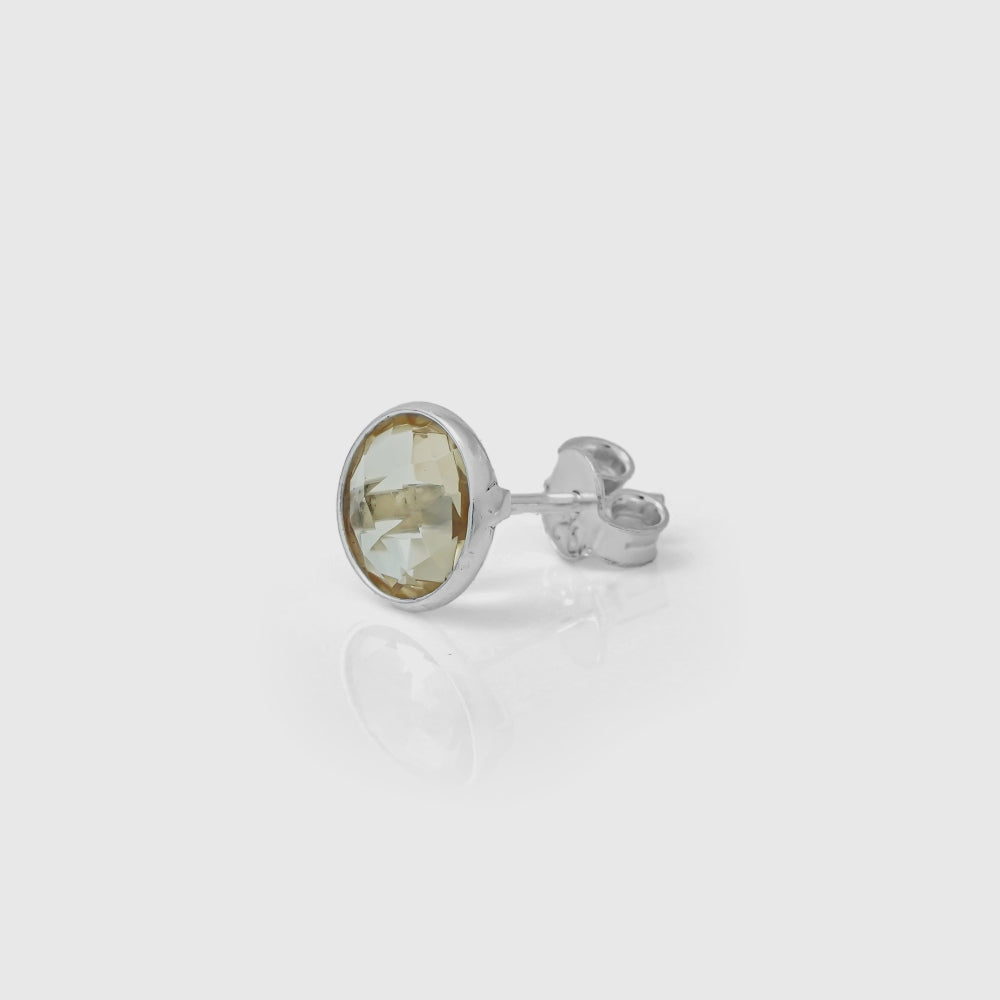 Sunshine Citrine Studs