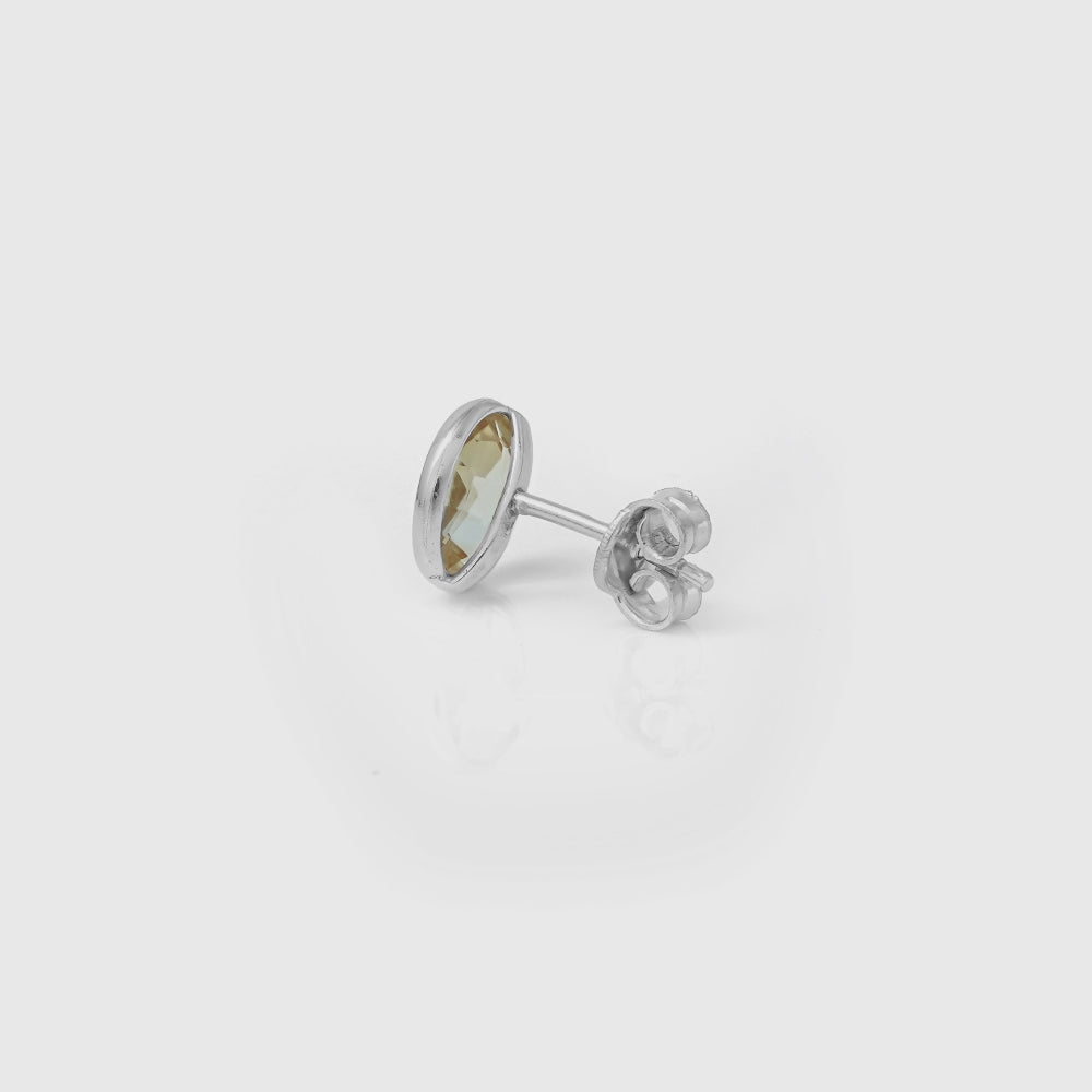 Sunshine Citrine Studs