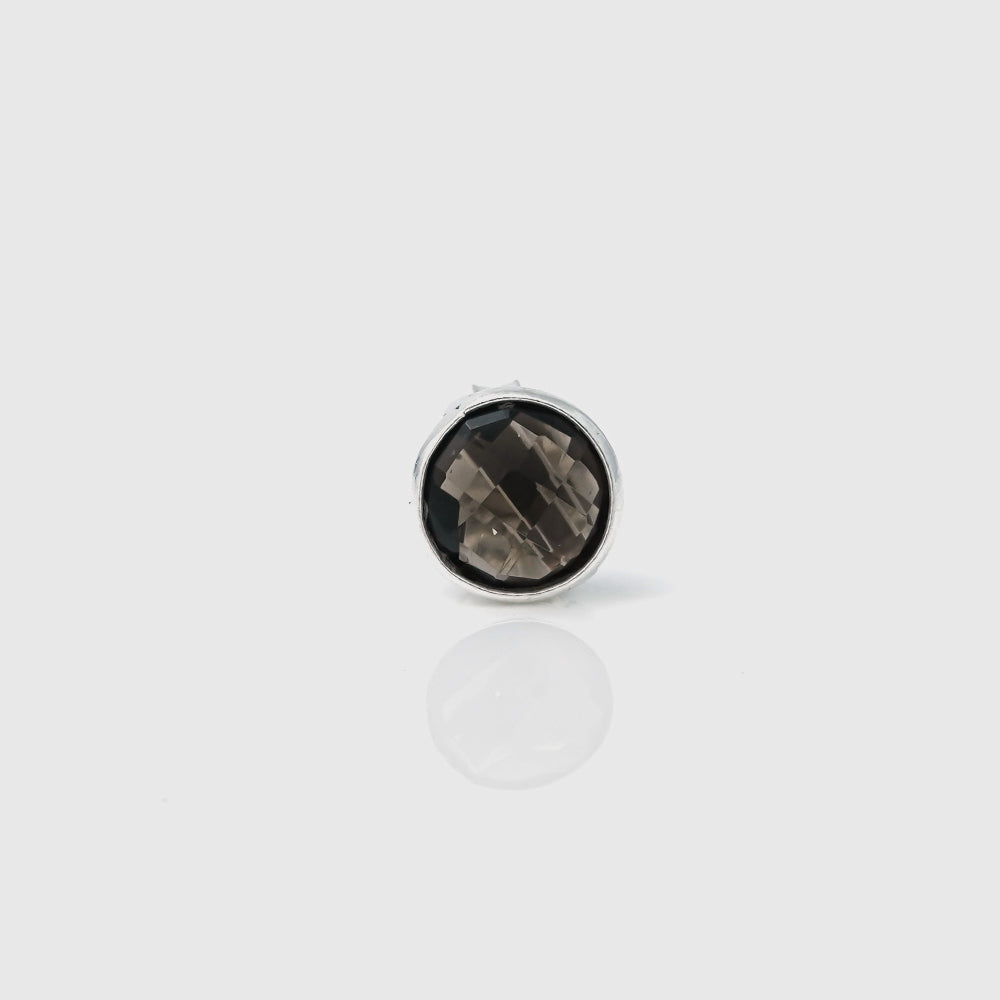 Smoky Topaz Studs