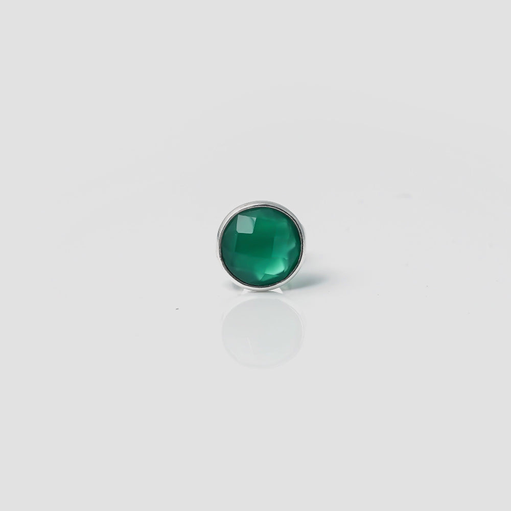 Green Onyx Studs