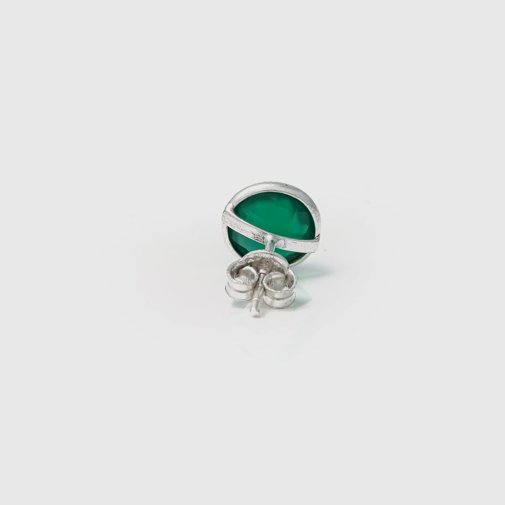 Green Onyx Studs