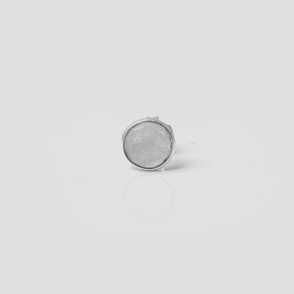Rainbow Moonstone Studs