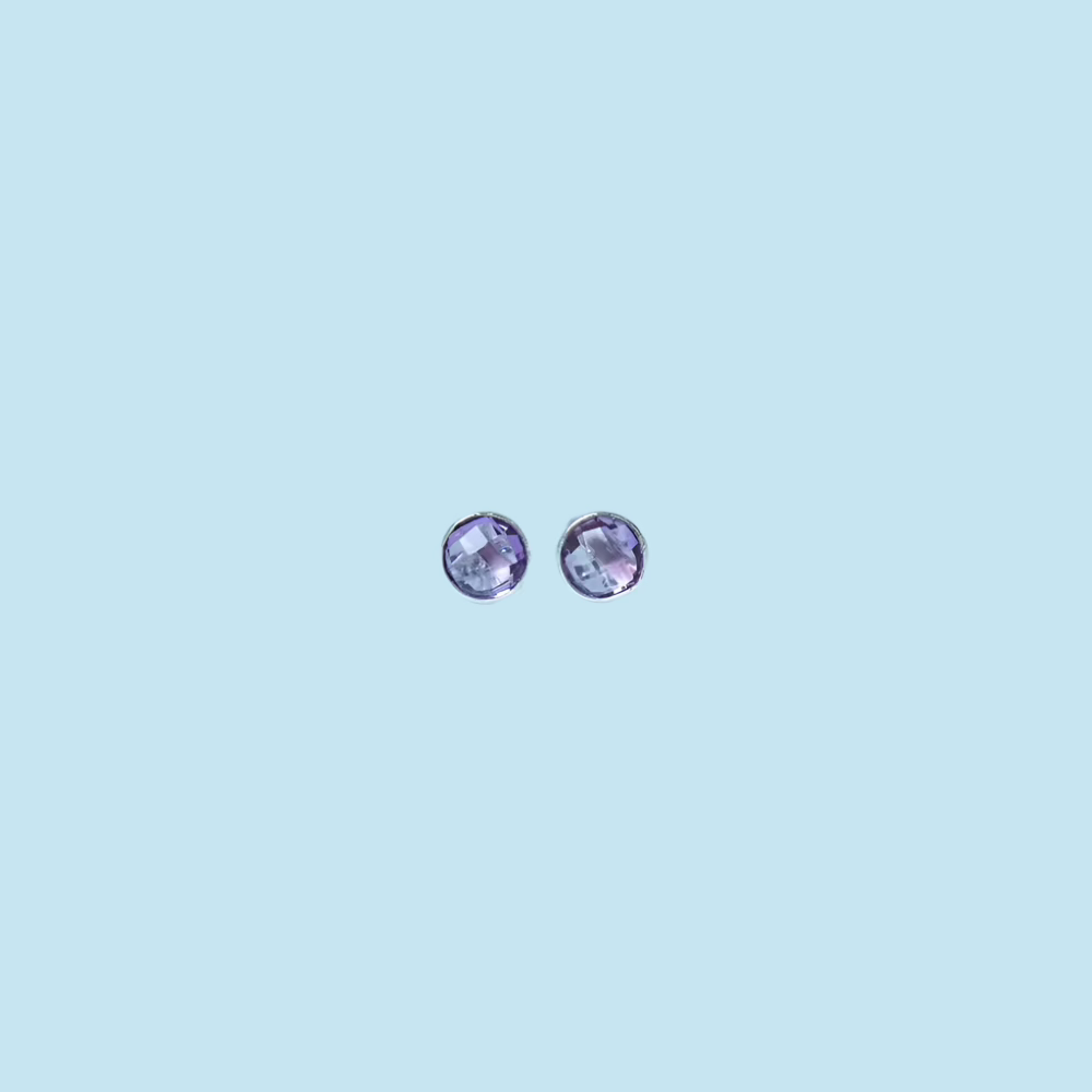 Purple Stud Earrings