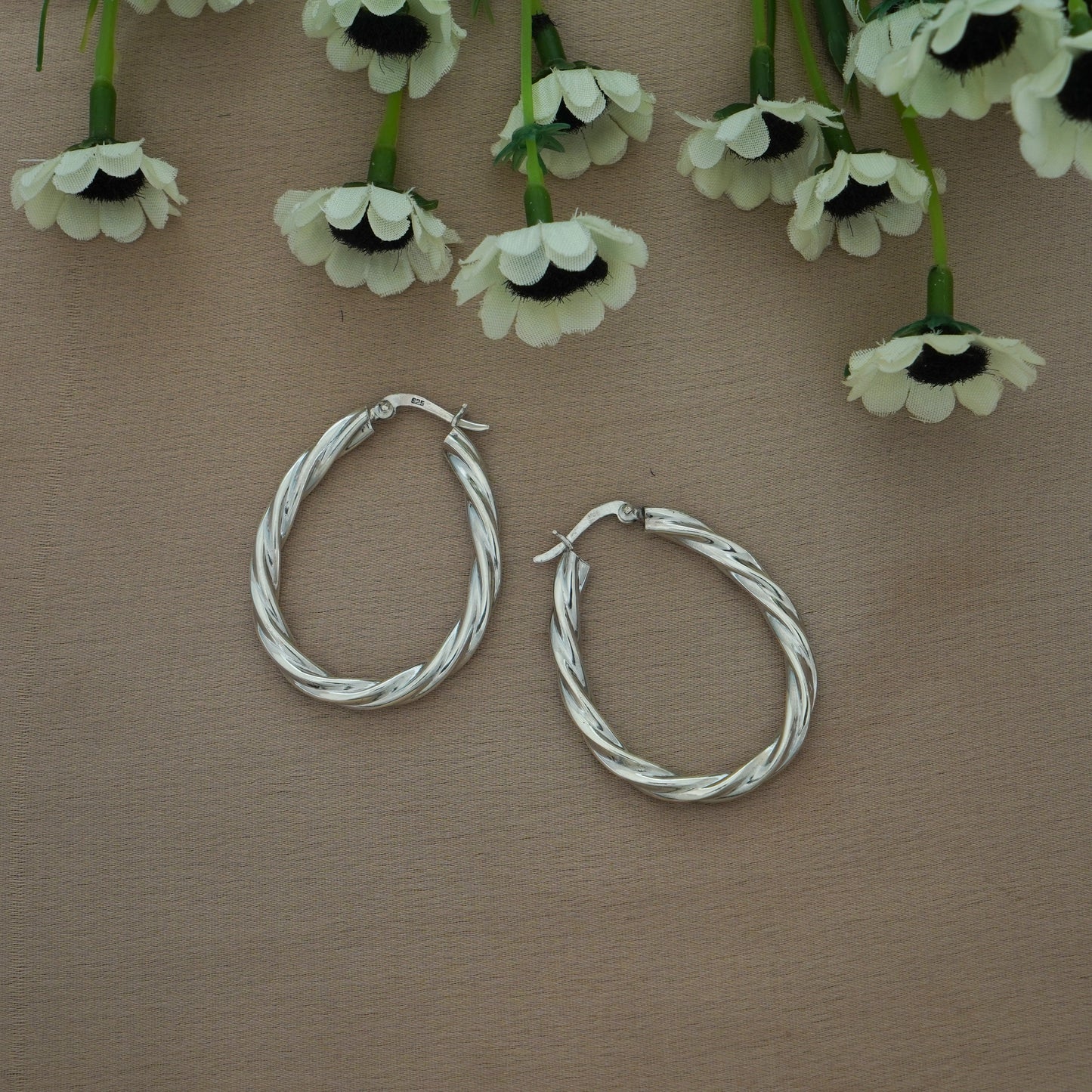 Twisted Hoop Earrings