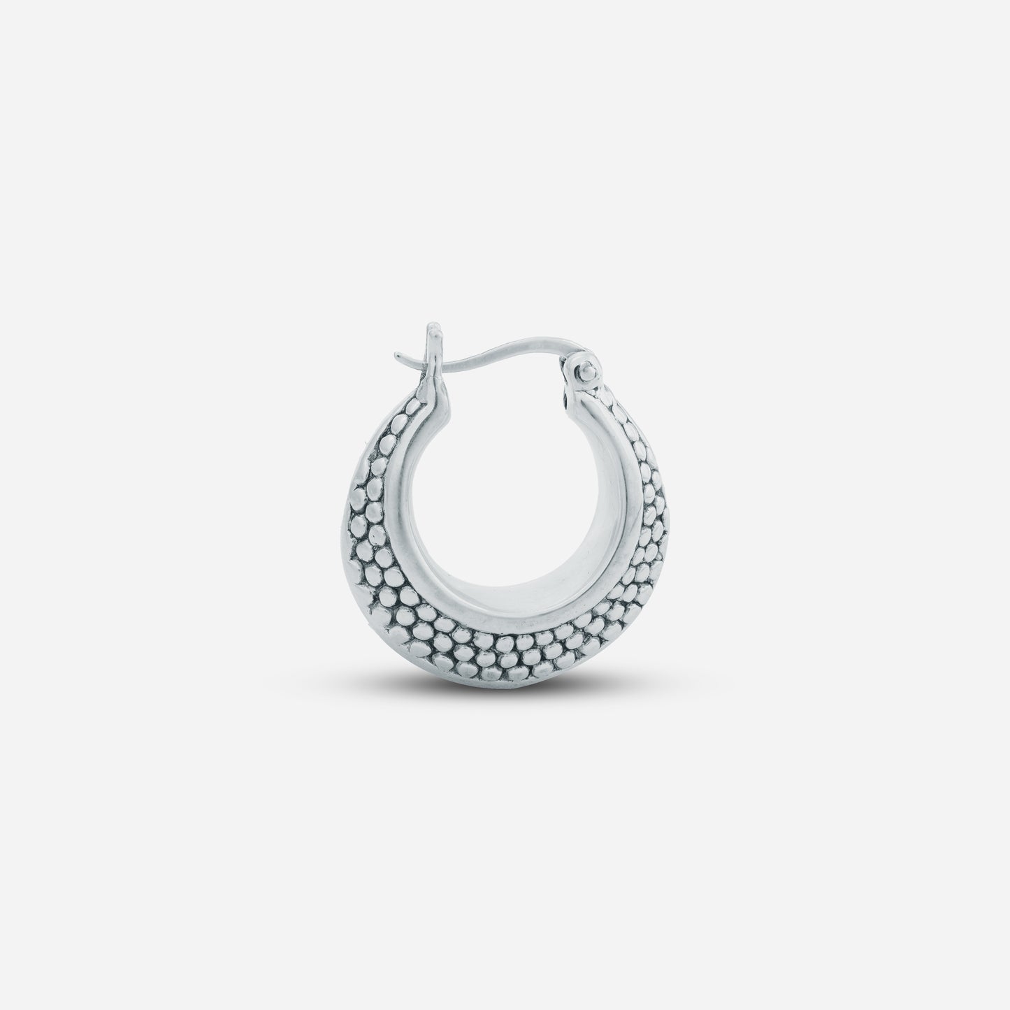 Modern Beaded Hoops