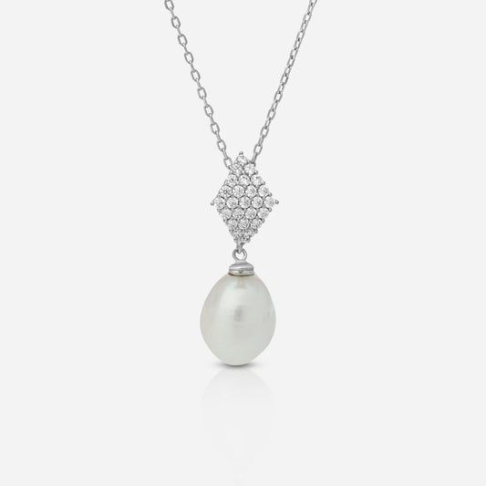 Sterling Pearl Necklace