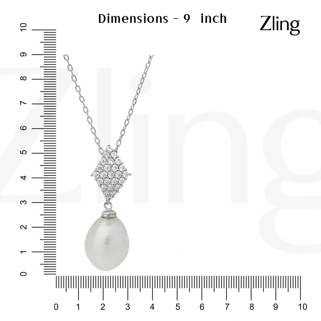 Sterling Pearl Necklace