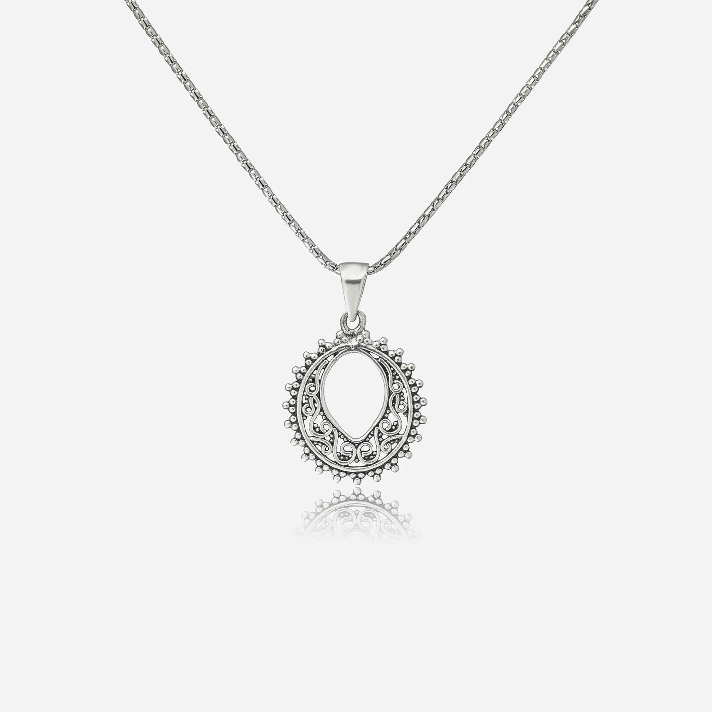 Filigree Oval Pendant