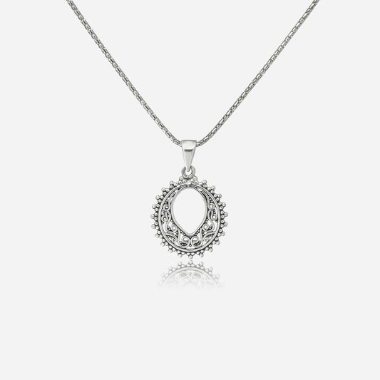 Filigree Oval Pendant