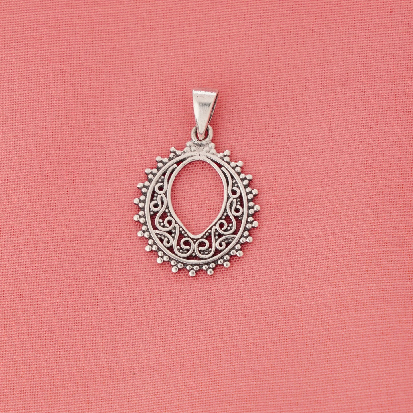 Filigree Oval Pendant