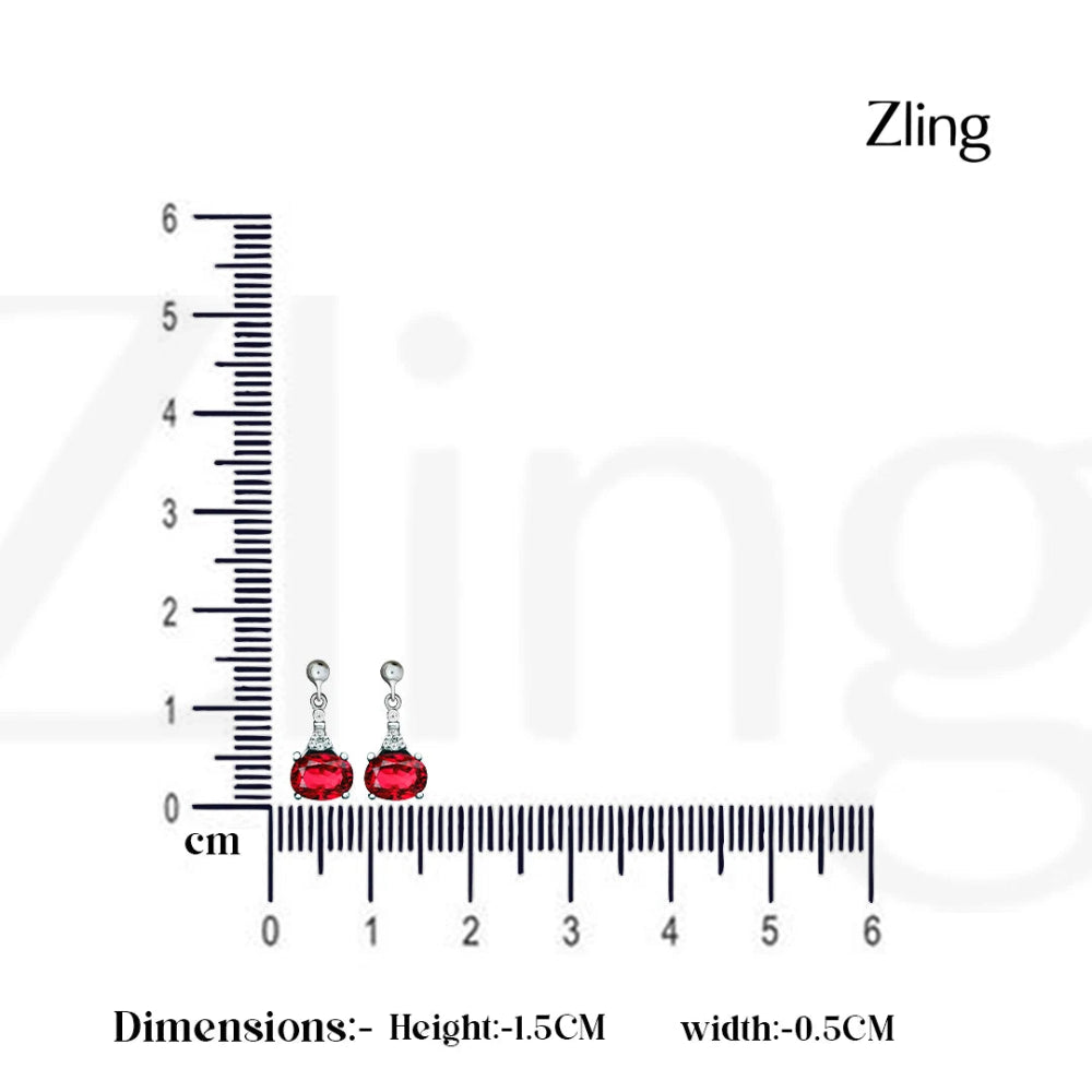 Size Red Earring