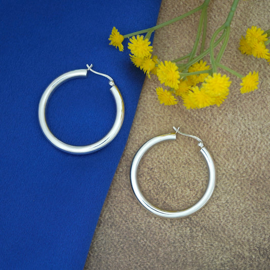 Classic Sterling Silver Hoop Earrings – The Ultimate Style Staple