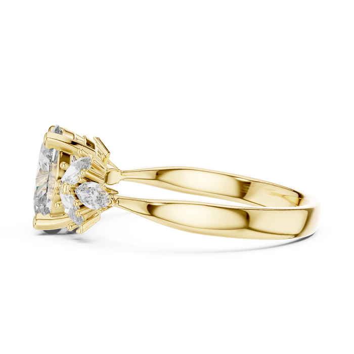 Aurelia Marquise Side-Stone Solitaire Lab-Grown Diamond Ring