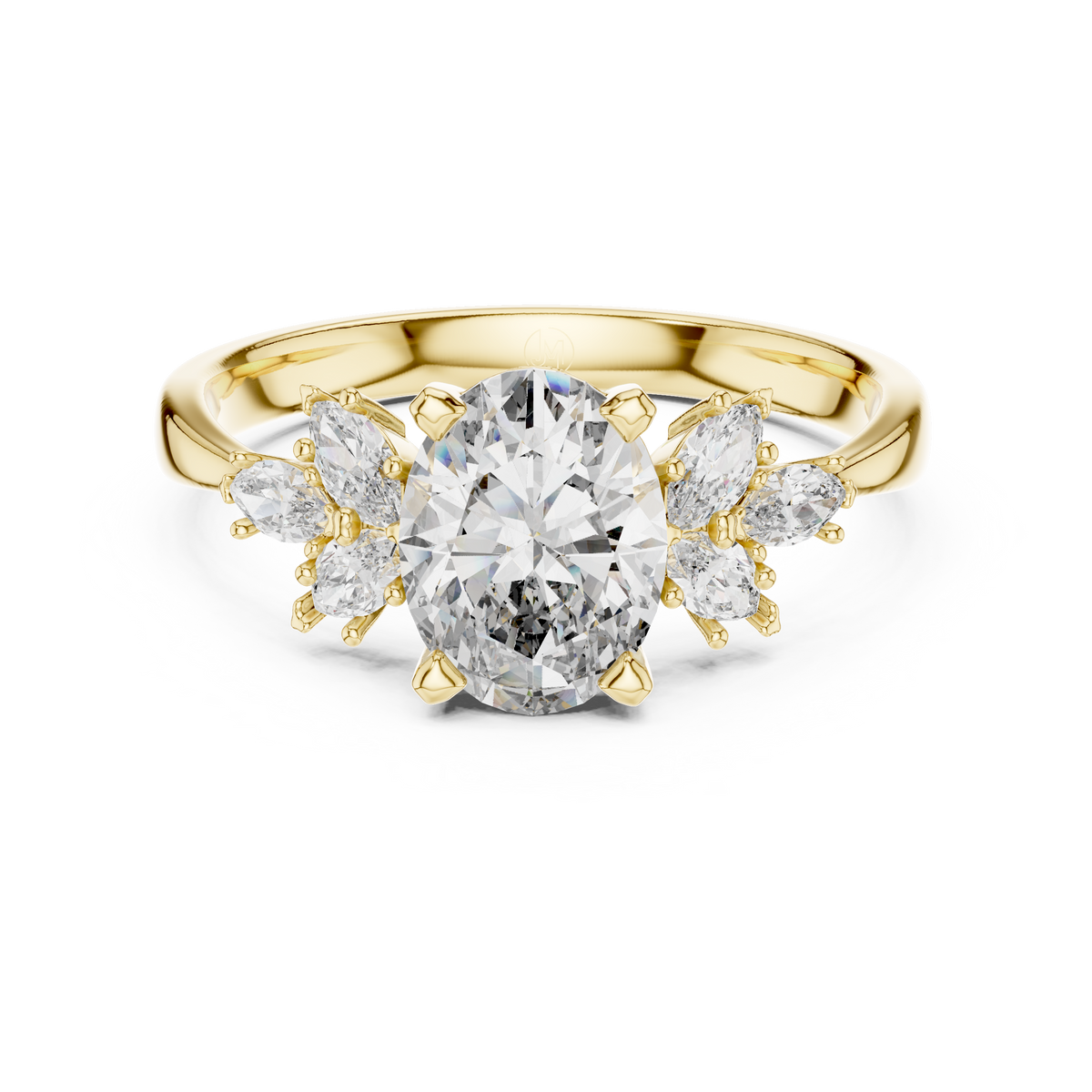 Aurelia Marquise Side-Stone Solitaire Lab-Grown Diamond Ring