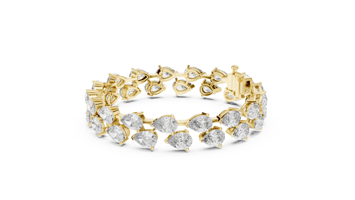 The Nolwenn — Pear Tennis Lab-Grown Diamond Bracelet