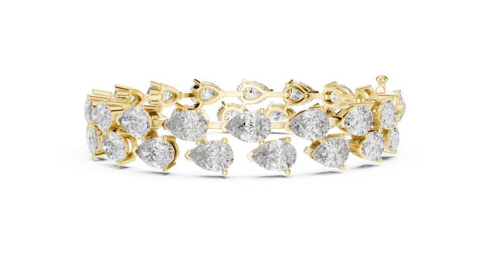 The Nolwenn — Pear Tennis Lab-Grown Diamond Bracelet