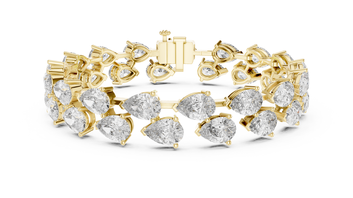 The Nolwenn — Pear Tennis Lab-Grown Diamond Bracelet