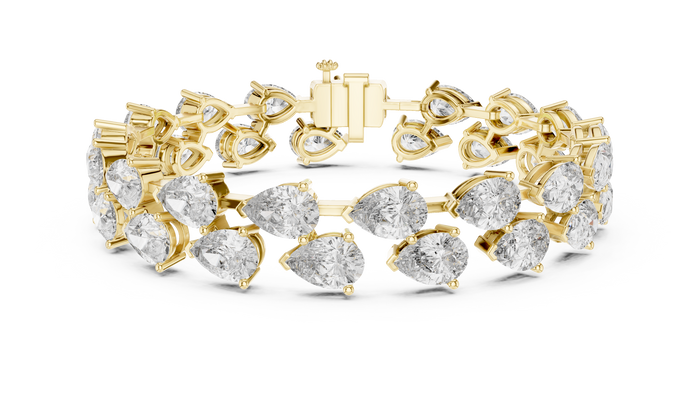 The Nolwenn — Pear Tennis Lab-Grown Diamond Bracelet