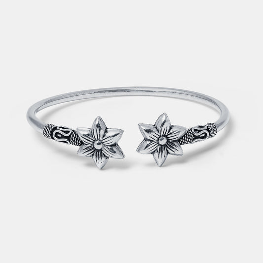 Floral Hollowpipe Bangle
