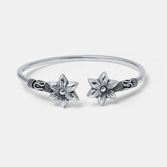 Floral Hollowpipe Bangle