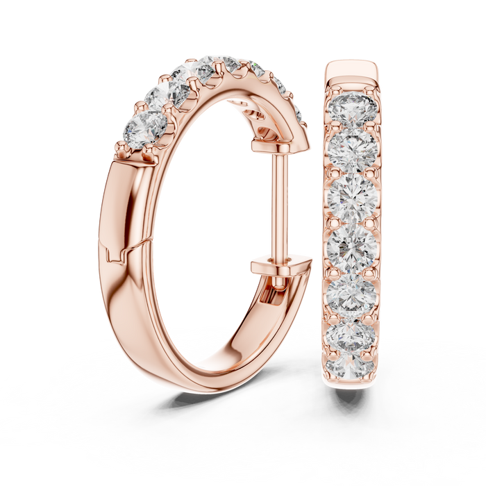The Violaine — Round Cluster Stud Earrings