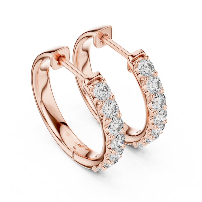 The Violaine — Round Cluster Stud Earrings