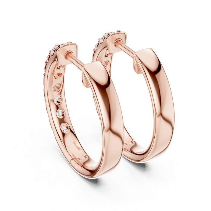 The Violaine — Round Cluster Stud Earrings