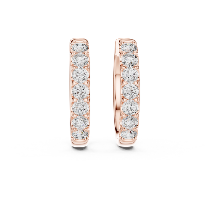 The Violaine — Round Cluster Stud Earrings