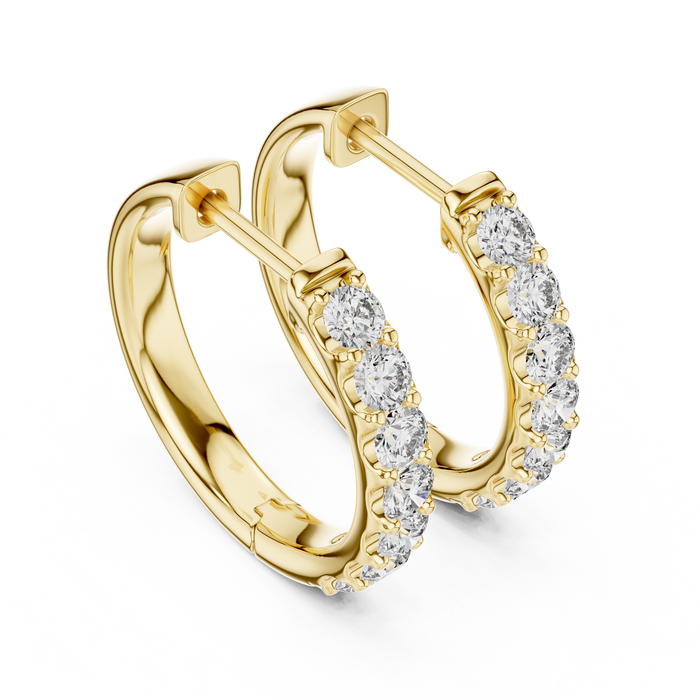 The Violaine — Round Cluster Lab-Grown Diamond Stud Earrings