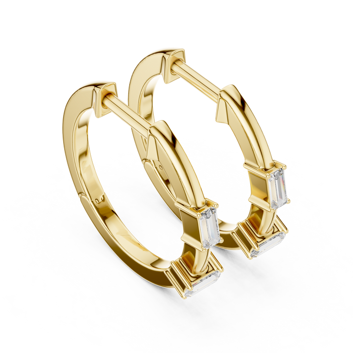 The Astraea — Round Solitaire Lab-Grown Diamond Stud Earrings