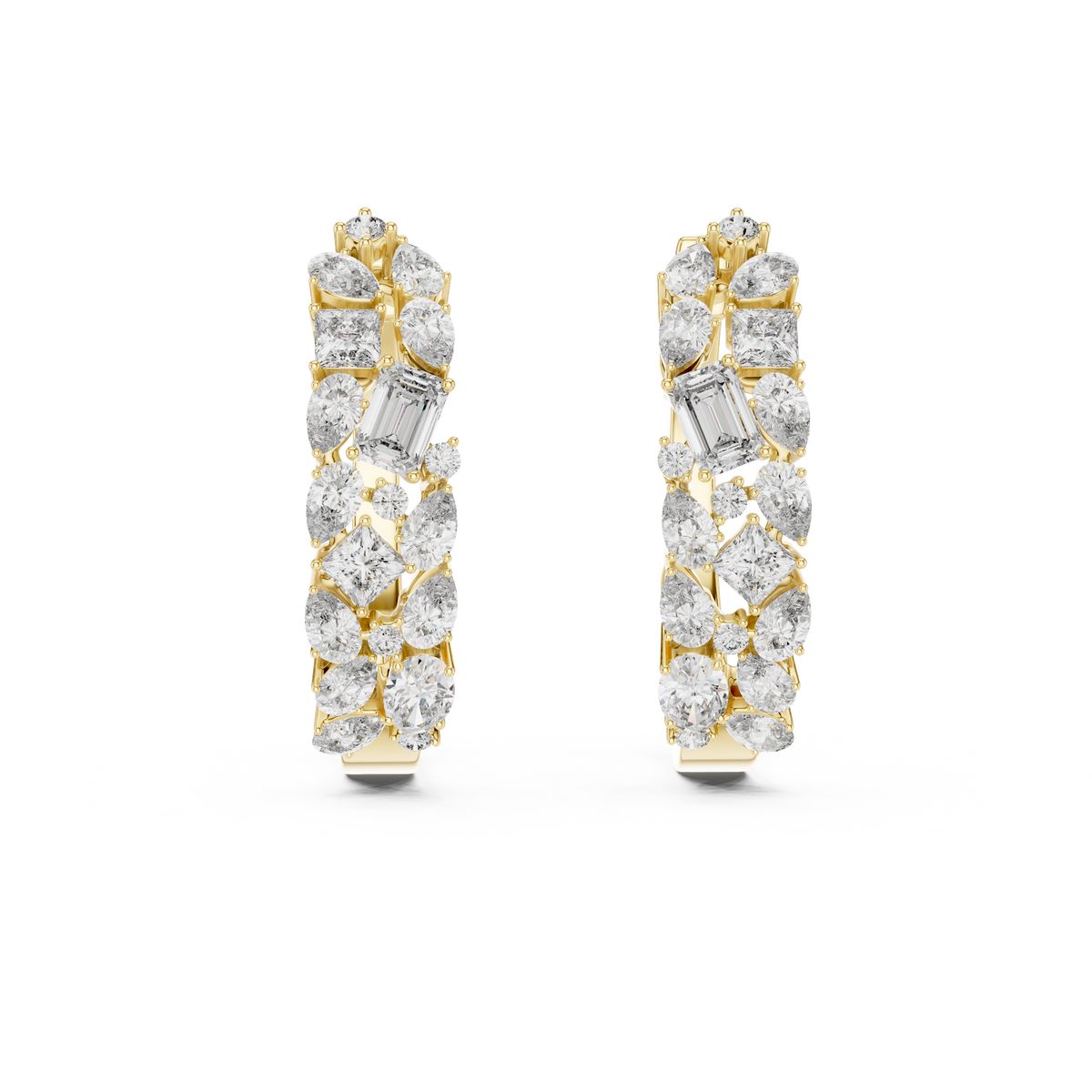 The Cordelia — Princess Cluster Stud Earrings