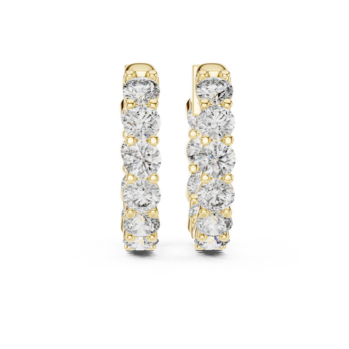 The Wilhelmina — Round Cluster Lab-Grown Diamond Stud Earrings