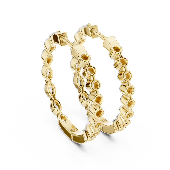 The Gwendolyn — Marquise Cluster Lab-Grown Diamond Stud Earrings