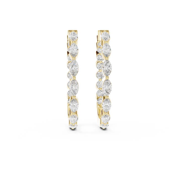 The Gwendolyn — Marquise Cluster Lab-Grown Diamond Stud Earrings