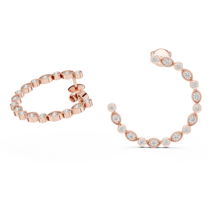 The Ianthe — Round Cluster Stud Earrings