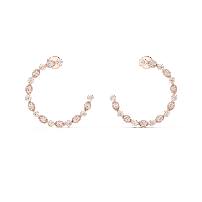 The Ianthe — Round Cluster Stud Earrings