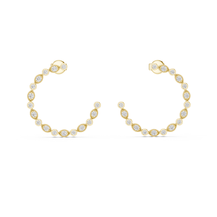 The Ianthe — Round Cluster Lab-Grown Diamond Stud Earrings