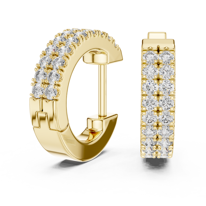 The Jolisse — Round Cluster Lab-Grown Diamond Stud Earrings