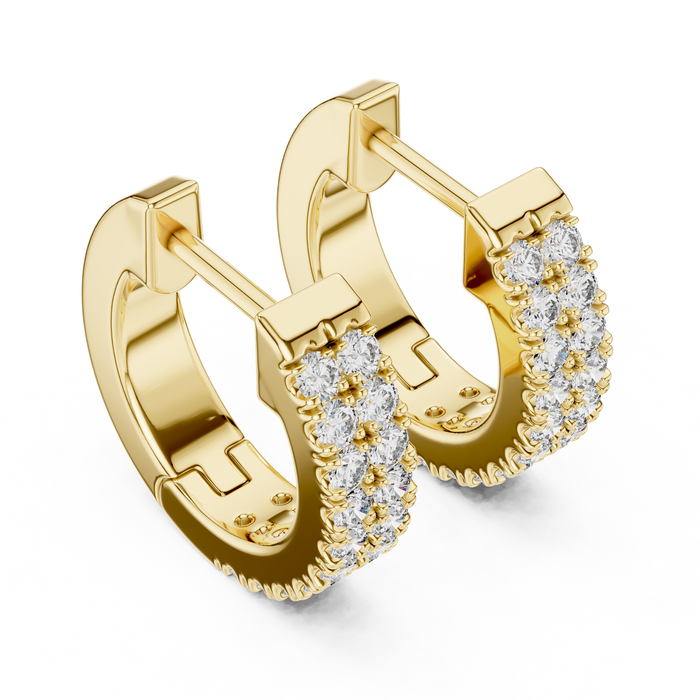 The Jolisse — Round Cluster Lab-Grown Diamond Stud Earrings