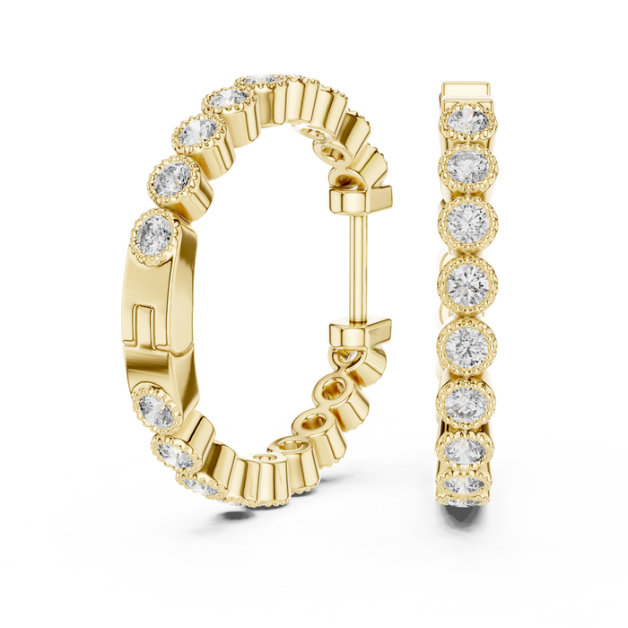 The Katarina — Round Cluster Lab-Grown Diamond Stud Earrings