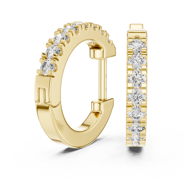 The Morgane — Round Cluster Lab-Grown Diamond Stud Earrings
