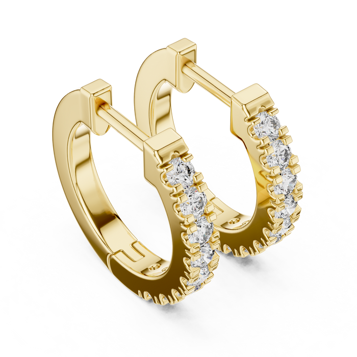 The Morgane — Round Cluster Lab-Grown Diamond Stud Earrings